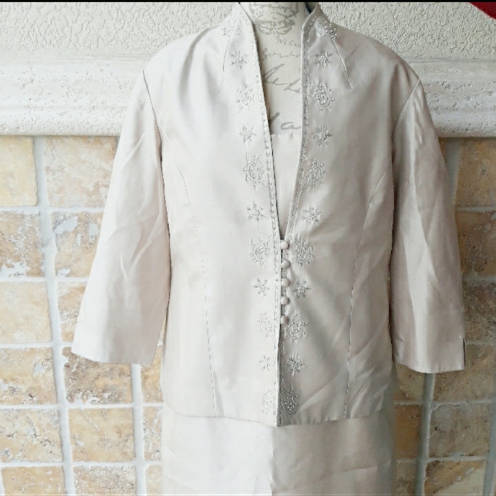 NWOT Onyx Nite 2pc evening maxi dress size 16